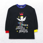Castelbajac sport 90年代 キャラクタープリント スウェット M ブラック コットン