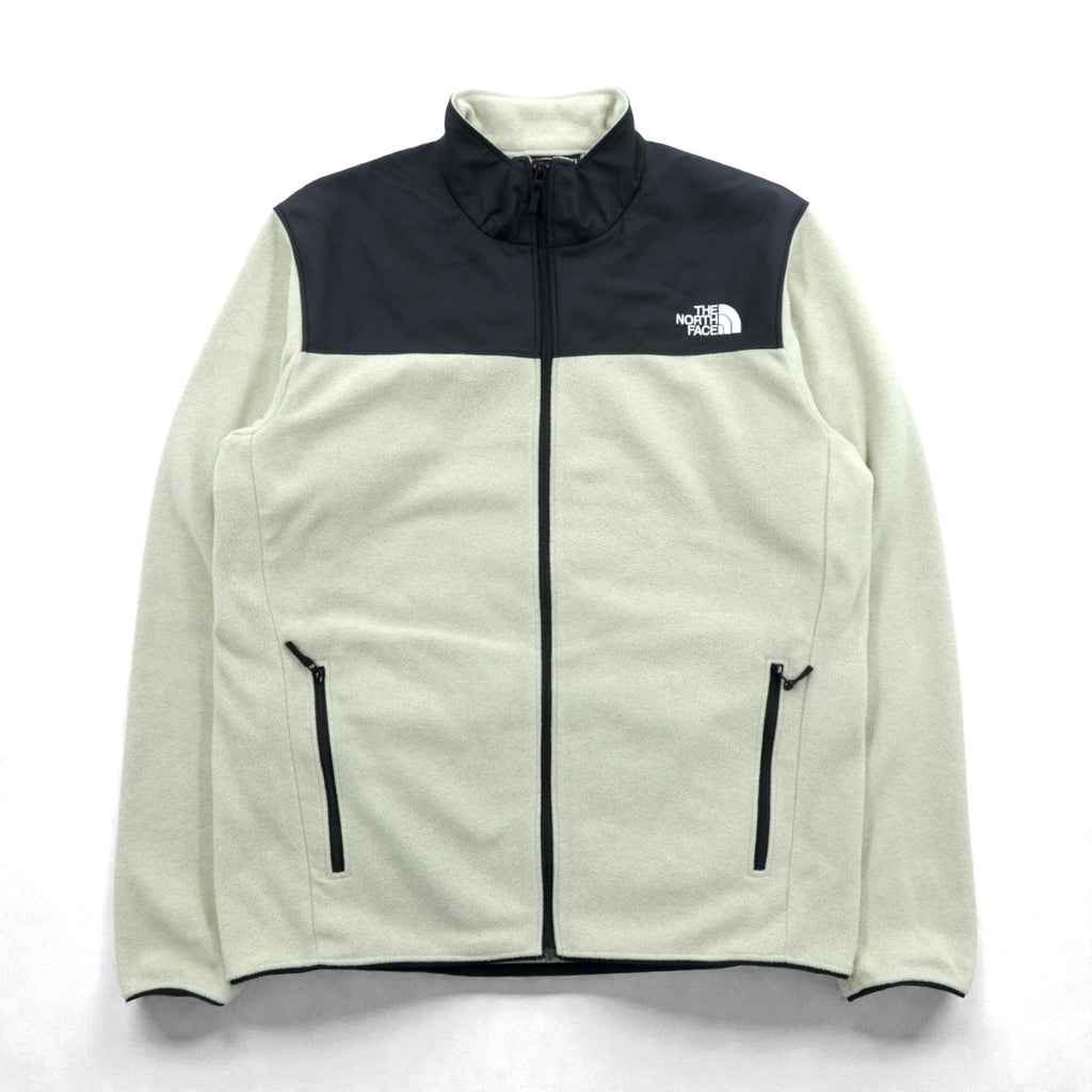 THE NORTH FACE Mountain Versa Micro Fleece Jacket, XL, Beige Nylon Switching Black, NL72304