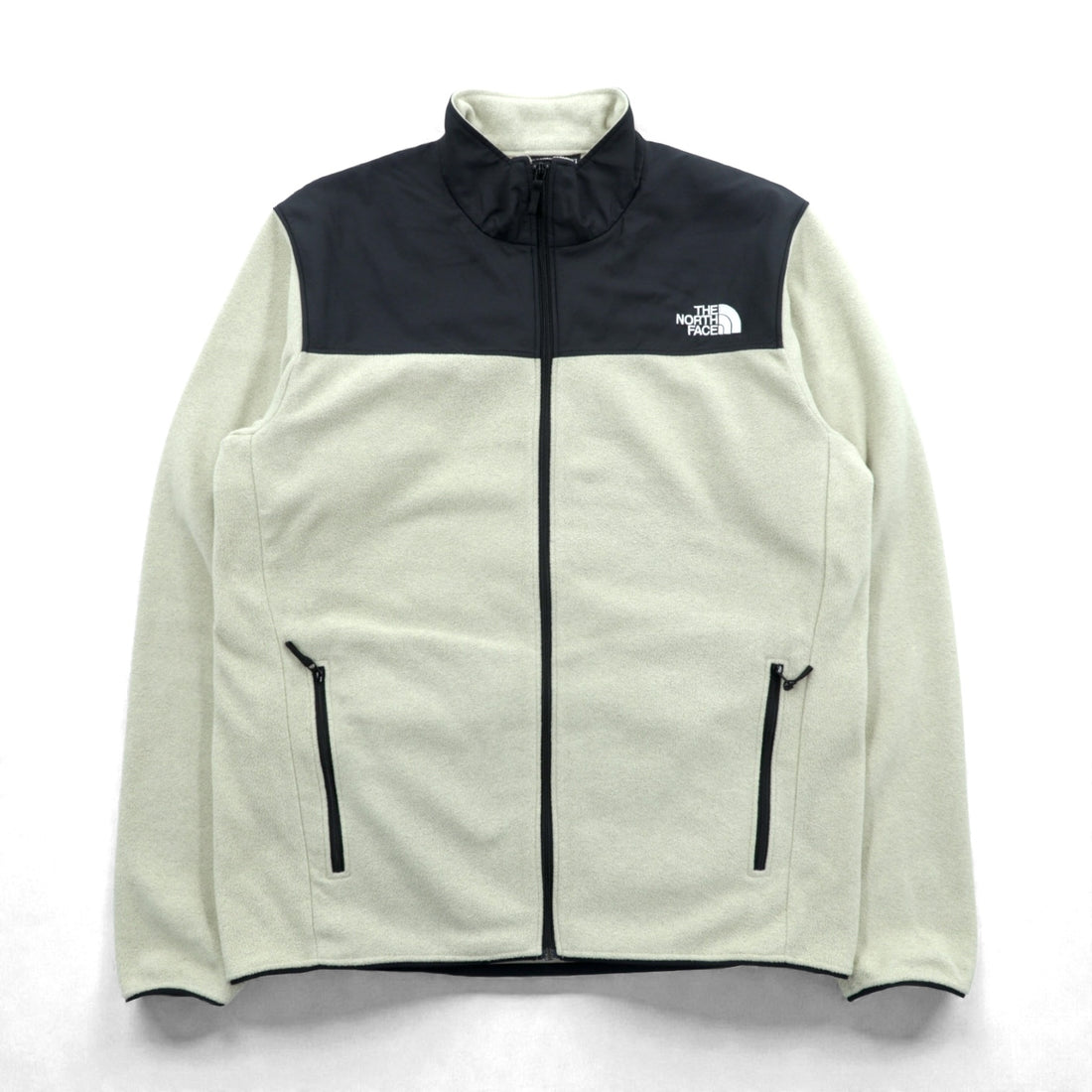 THE NORTH FACE Mountain Versa Micro Fleece Jacket, XL, Beige Nylon Switching Black, NL72304