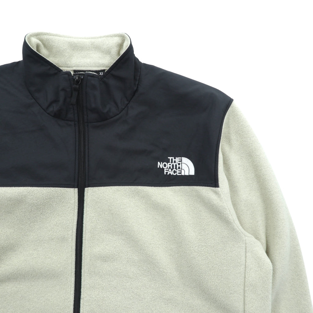 THE NORTH FACE Mountain Versa Micro Fleece Jacket, XL, Beige Nylon Switching Black, NL72304
