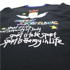 Castelbajac sport 90年代 キャラクタープリント スウェット M ブラック コットン