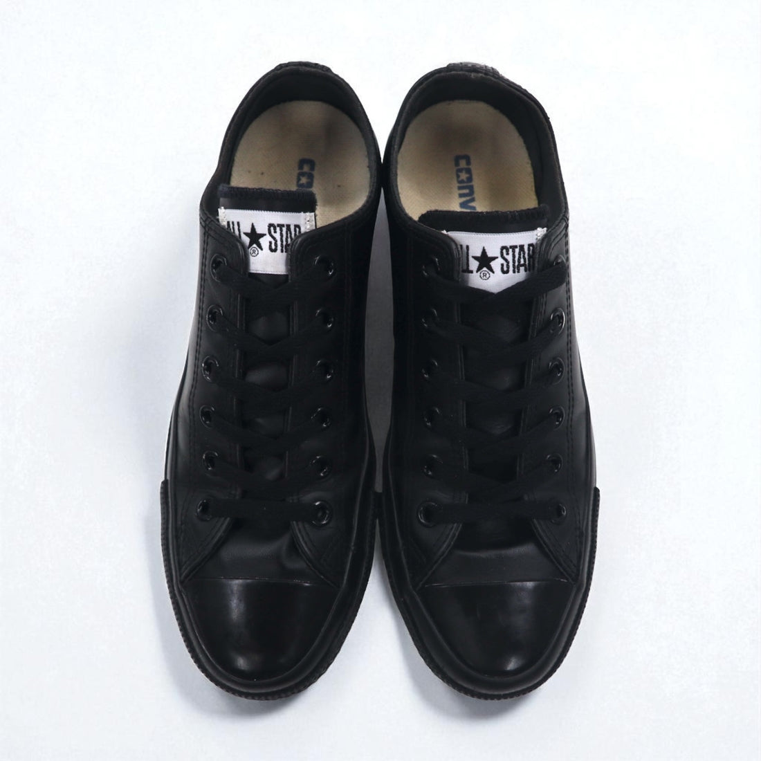 CONVERSE Leather All Star OX Sneakers 26.5cm Black Monochrome 1C049