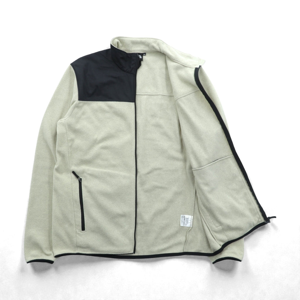 THE NORTH FACE Mountain Versa Micro Fleece Jacket, XL, Beige Nylon Switching Black, NL72304