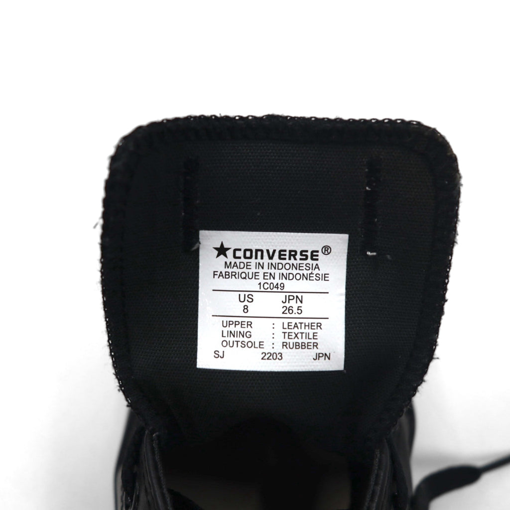 CONVERSE Leather All Star OX Sneakers 26.5cm Black Monochrome 1C049