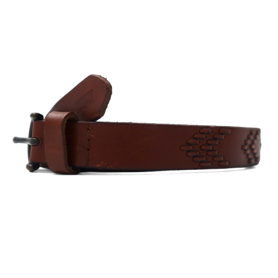 Levi's Leather Belt Medium Brown Braided 13LV1201