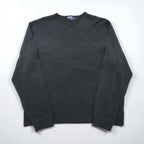 Polo Ralph Lauren 90s V-neck sweatshirt, size XL, gray cotton