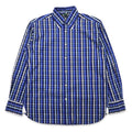 TOMMY HILFIGER Button-down Shirt, Medium, Blue, Check, Cotton, Big Size