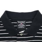 POLO JEANS CO. RALPH LAUREN 90年代 ボーダー ポロシャツ L ブラック ワンポイントロゴ刺繍