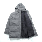 Paul Smith COLLECTION Made in Japan Wool Down Jacket L Gray Herringbone Removable Hood