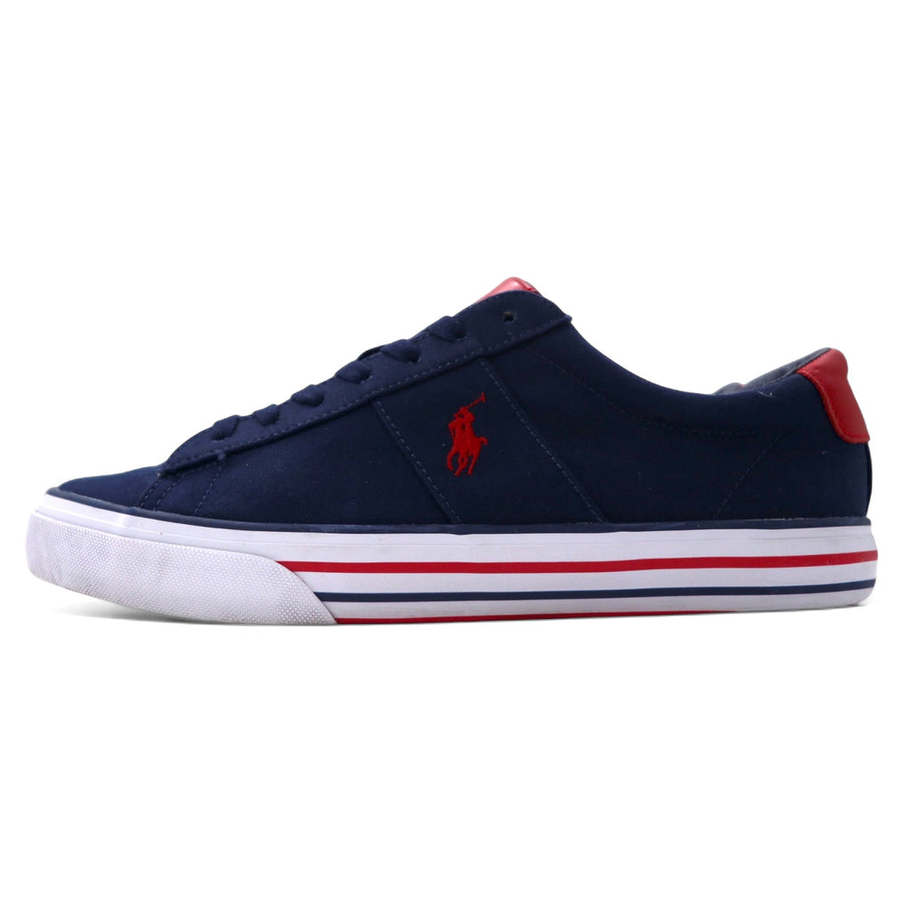 日本然リトテ-古着オンライン-POLO RALPH LAUREN スニーカー 26cm ネイビー キャンバス スモールポニー 刺繍 SAYER-POLO RALPH LAUREN Sneakers US8 Navy Canvas Small Pony Embroidery SAYER