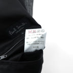 Paul Smith COLLECTION Made in Japan Wool Down Jacket L Gray Herringbone Removable Hood