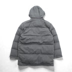 Paul Smith COLLECTION Made in Japan Wool Down Jacket L Gray Herringbone Removable Hood
