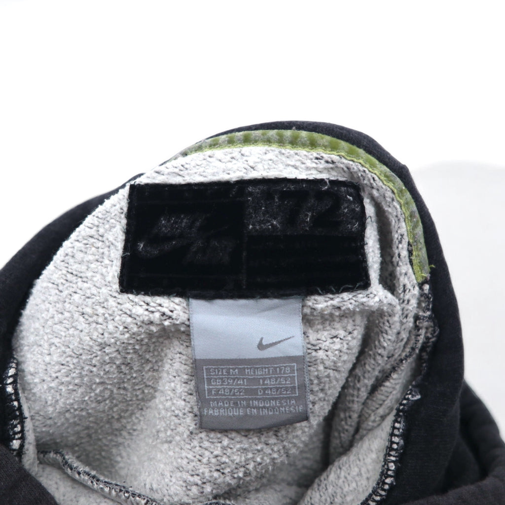 NIKE AIR '72 Swoosh Logo Embroidered Pullover Hoodie M Grey Cotton