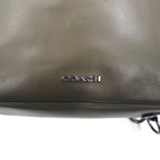 COACH Graham Convertible 3WAY Backpack Briefcase Khaki Smooth Calf Leather C6877
