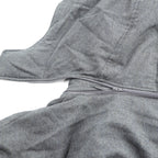 Paul Smith COLLECTION Made in Japan Wool Down Jacket L Gray Herringbone Removable Hood