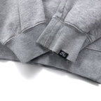 NIKE AIR '72 Swoosh Logo Embroidered Pullover Hoodie M Grey Cotton