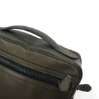 COACH Graham Convertible 3WAY Backpack Briefcase Khaki Smooth Calf Leather C6877