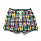 Polo by Ralph Lauren 90s amphibious madras check shorts, XL, multicolor, cotton, nylon, small pony embroidery