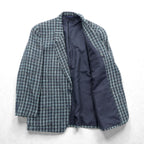 McARTHON 90s Japan Vintage Blazer ネップ ツイード 2B テーラードジャケット ブレザー M ウール チェック 日本製