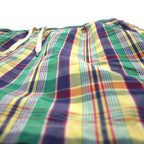 Polo by Ralph Lauren 90s amphibious madras check shorts, XL, multicolor, cotton, nylon, small pony embroidery