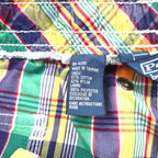Polo by Ralph Lauren 90s amphibious madras check shorts, XL, multicolor, cotton, nylon, small pony embroidery