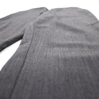 BASISBROEK Belgian-made Easy Slacks, Size M, Gray, Polyester, Stretch