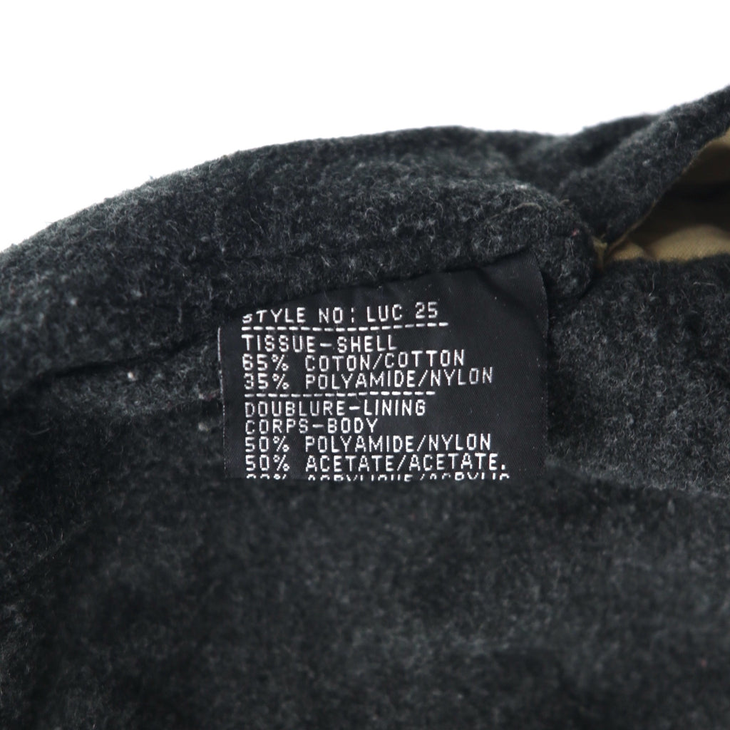 90s LUC SAINT ALBAN Hunting Jacket Coverall L Beige Corduroy Collar Elbow Patch