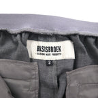 BASISBROEK Belgian-made Easy Slacks, Size M, Gray, Polyester, Stretch