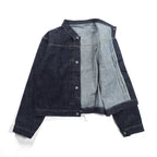 VINTAGE レプリカ 1st タイプ 大戦モデル デニムジャケット Gジャン XL インディゴ 13.5OZ セルヴィッチ 赤耳 シンチバック プリーツ 月桂樹ボタン 復刻 未使用品