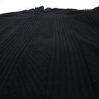 Calvin Klein Half-Zip Jacquard Knit Sweater, Size L, Black Cotton