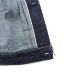 VINTAGE レプリカ 1st タイプ 大戦モデル デニムジャケット Gジャン XL インディゴ 13.5OZ セルヴィッチ 赤耳 シンチバック プリーツ 月桂樹ボタン 復刻 未使用品