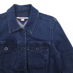 TOMMY HILFIGER denim jacket, denim jacket, M, blue, cotton, stretch
