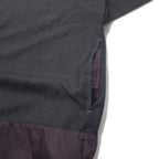 RYU Poncho Shirt Drawstring T-Shirt FREE Grey Polyester Rayon Different Material Switching Made in Japan