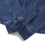 TOMMY HILFIGER denim jacket, denim jacket, M, blue, cotton, stretch
