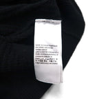 Calvin Klein Half-Zip Jacquard Knit Sweater, Size L, Black Cotton