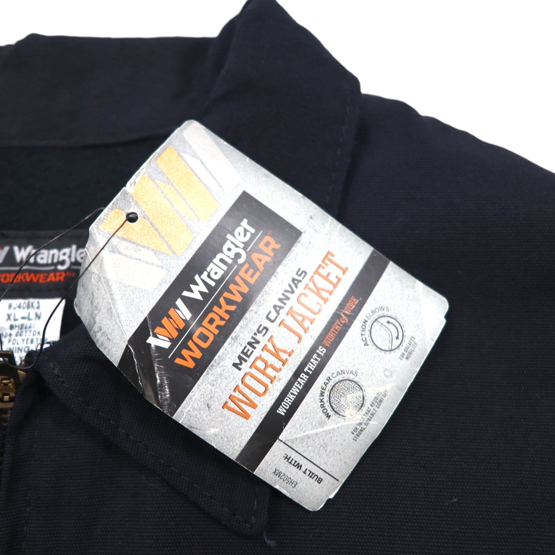 Wrangler Harrington Work Jacket, XL, Black, American Brand, Frontier WJ40BK3, Unused