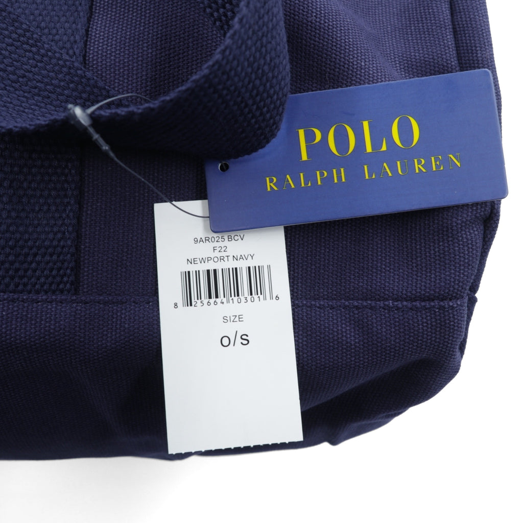 Polo Ralph Lauren ビッグポニー刺繍 ボストンバッグ ネイビー NEWPORT キャンバス 未使用品