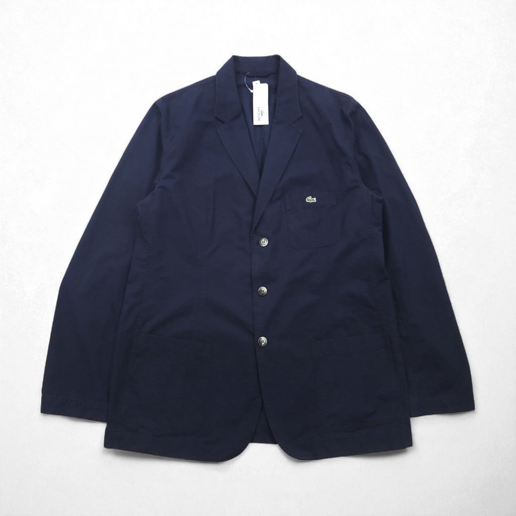 LACOSTE オーバーサイズジャケット テーラードジャケット 2XL ネイビー ビッグサイズ ルーマニア製 未使用品