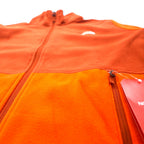 THE NORTH FACE Full Zip Fleece Jacket M Orange Polyester One Point Logo Embroidery NF0A48KDEL9 Made in El Salvador Unused Item