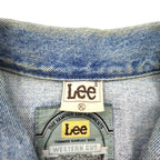 Lee 90年代 USA製 デニムジャケット WESTERN CUT RIDERS Gジャン XL インディゴ