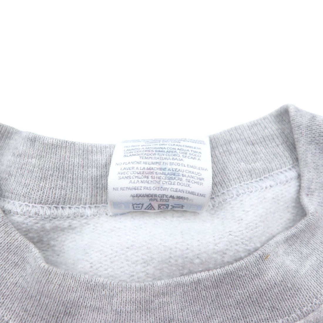JERZEES 90s Printed Sweatshirt M Grey Cotton TIGER WORLD Made in Honduras