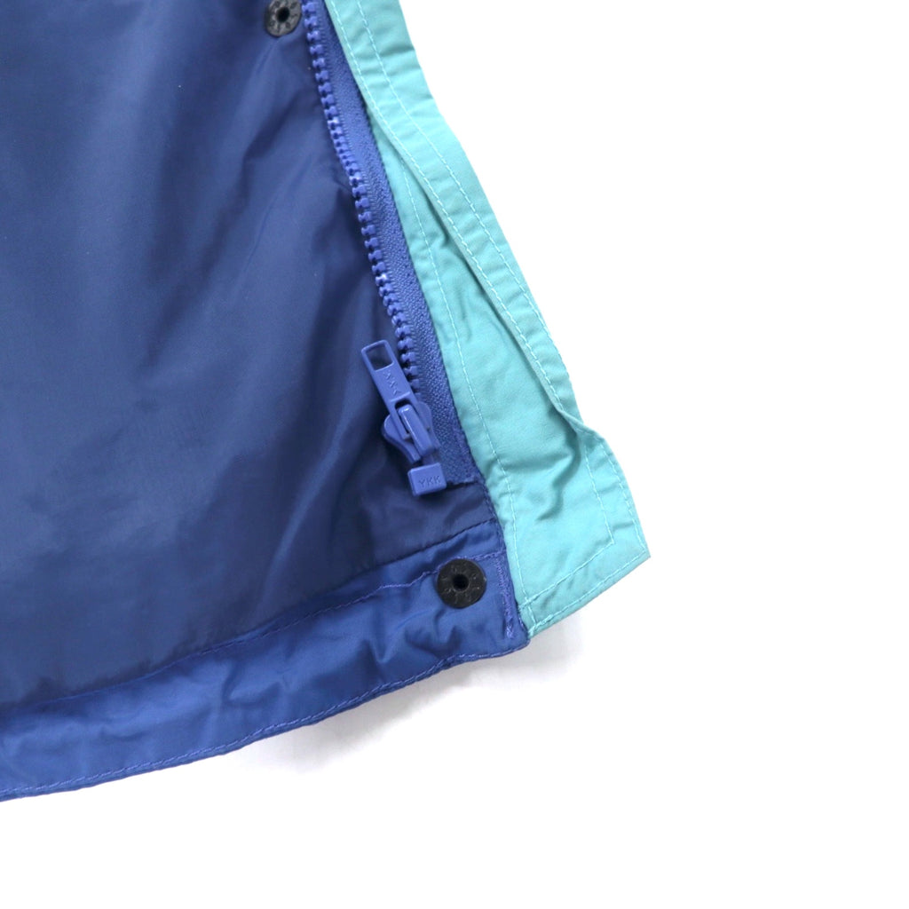 Columbia 90s Sailing Jacket L Blue Nylon Waterproof Drawcord Zip-in-Zip Boulder Ridge SL7105