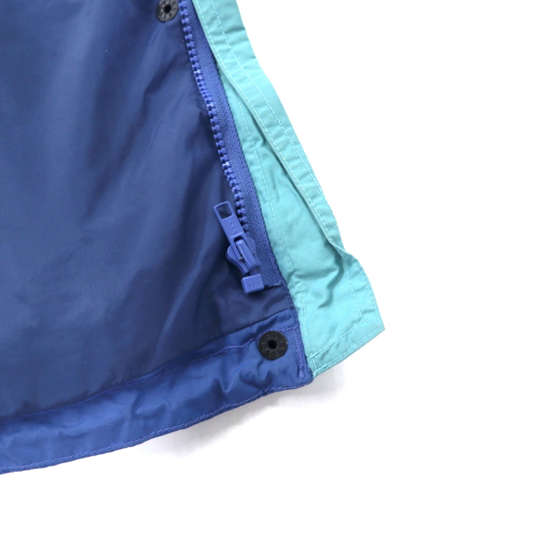 Columbia 90s Sailing Jacket L Blue Nylon Waterproof Drawcord Zip-in-Zip Boulder Ridge SL7105