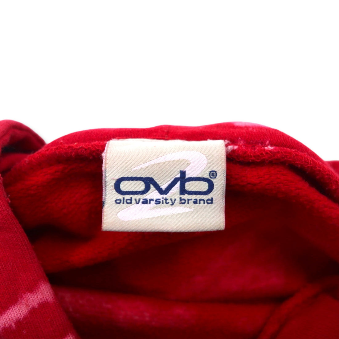 ovb (old varsity brand) tie-dye college pullover hoodie XL red OHIO STATE