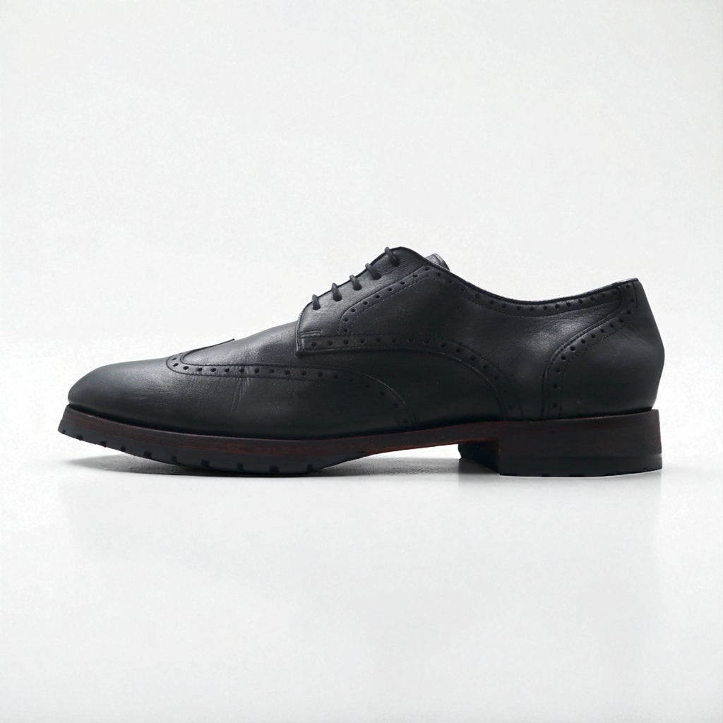 GORDON & BROS ウィングチップ ドレスシューズ 27cm レザー ラグソール グッドイヤーウェルト製法 メダリオン LEVET