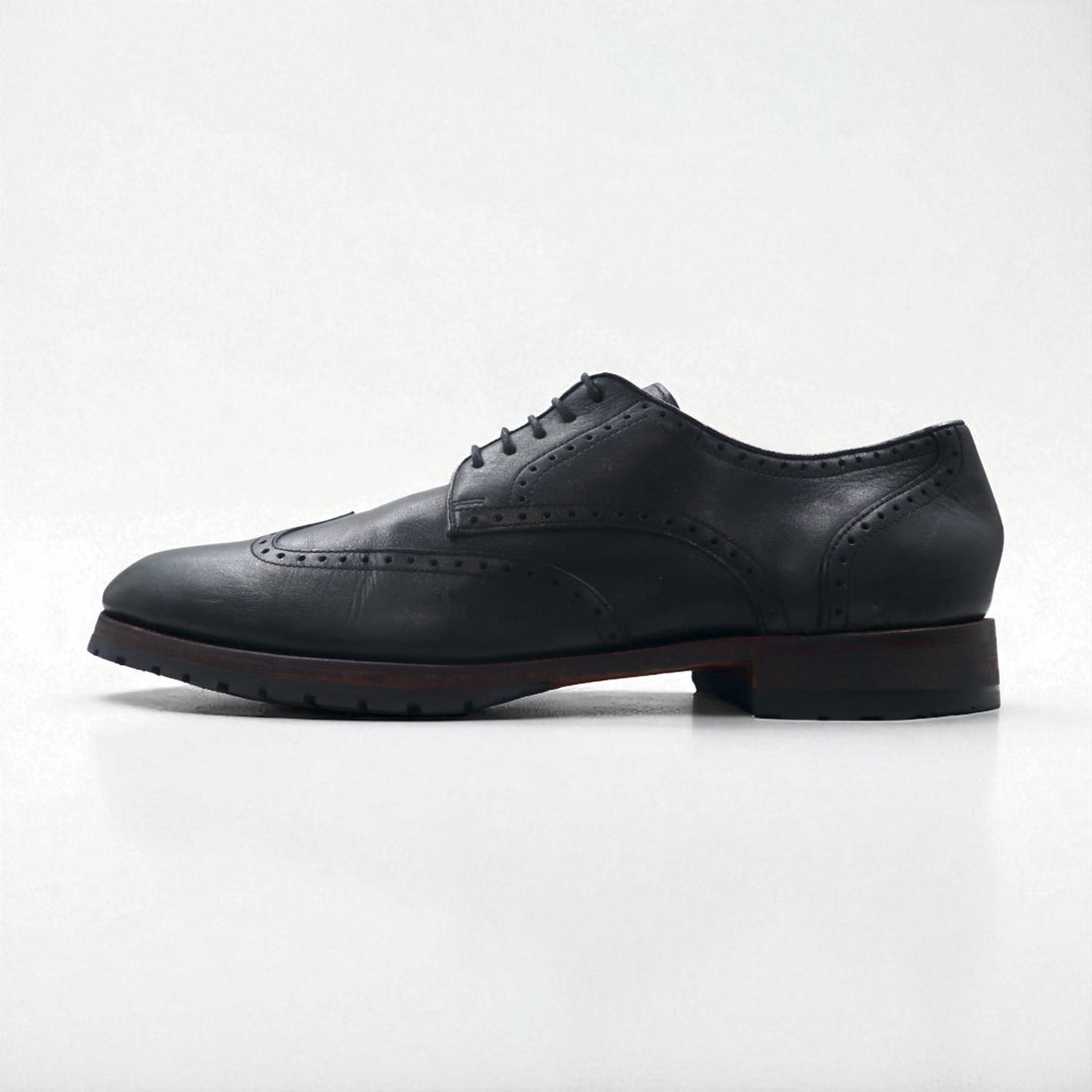 GORDON & BROS ウィングチップ ドレスシューズ 27cm レザー ラグソール グッドイヤーウェルト製法 メダリオン LEVET