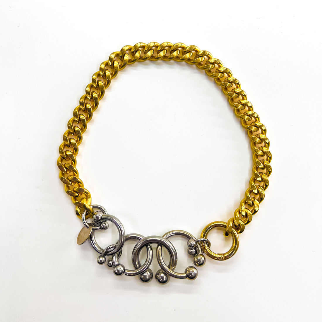 sacai  ボディピアス ネックレス Body Pierce Necklace メタルチェーン シルバー ゴールド