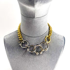 sacai  ボディピアス ネックレス Body Pierce Necklace メタルチェーン シルバー ゴールド