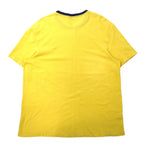 Polo by Ralph Lauren 90s Ringer T-Shirt, XXL, Yellow, Cotton, Pique, Small Pony Embroidery