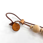 nodzoku ウッドボール ネックレス ベージュ ブラウン Collier. While Natural Wood Ball ヌメ革